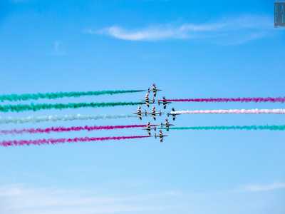 4) l�attesissima esibizione della Pattuglia acrobatica nazionale delle �Frecce Tricolori� foto 5